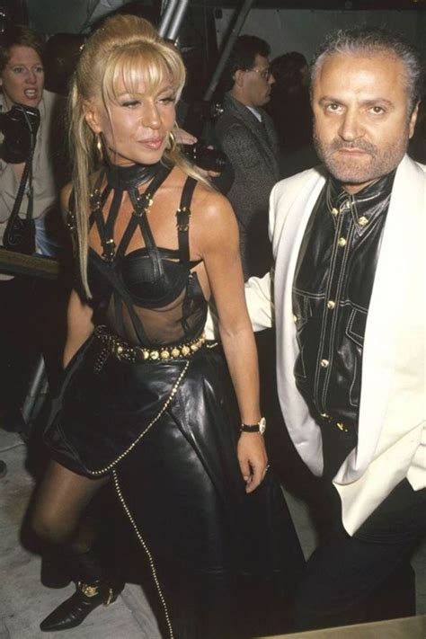 versace 1990's|picture of donatella Versace.